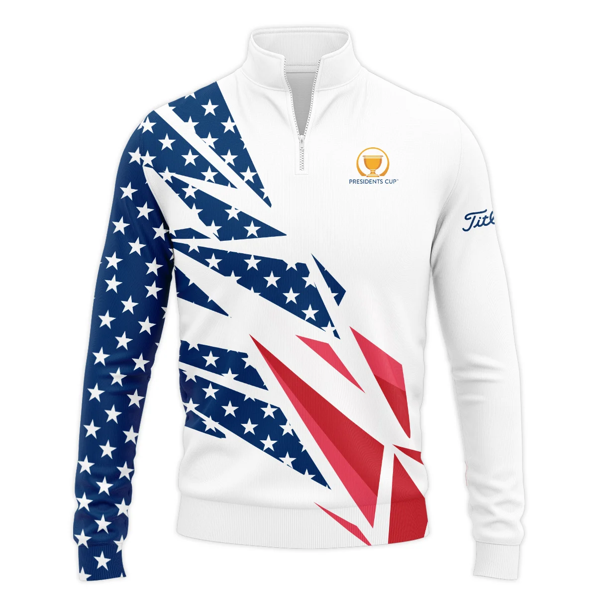 Flag American Cup Presidents Cup Titleist Performance Quarter Zip Sweatshirt With Pockets All Over Prints QTPR2606A1TLQZS