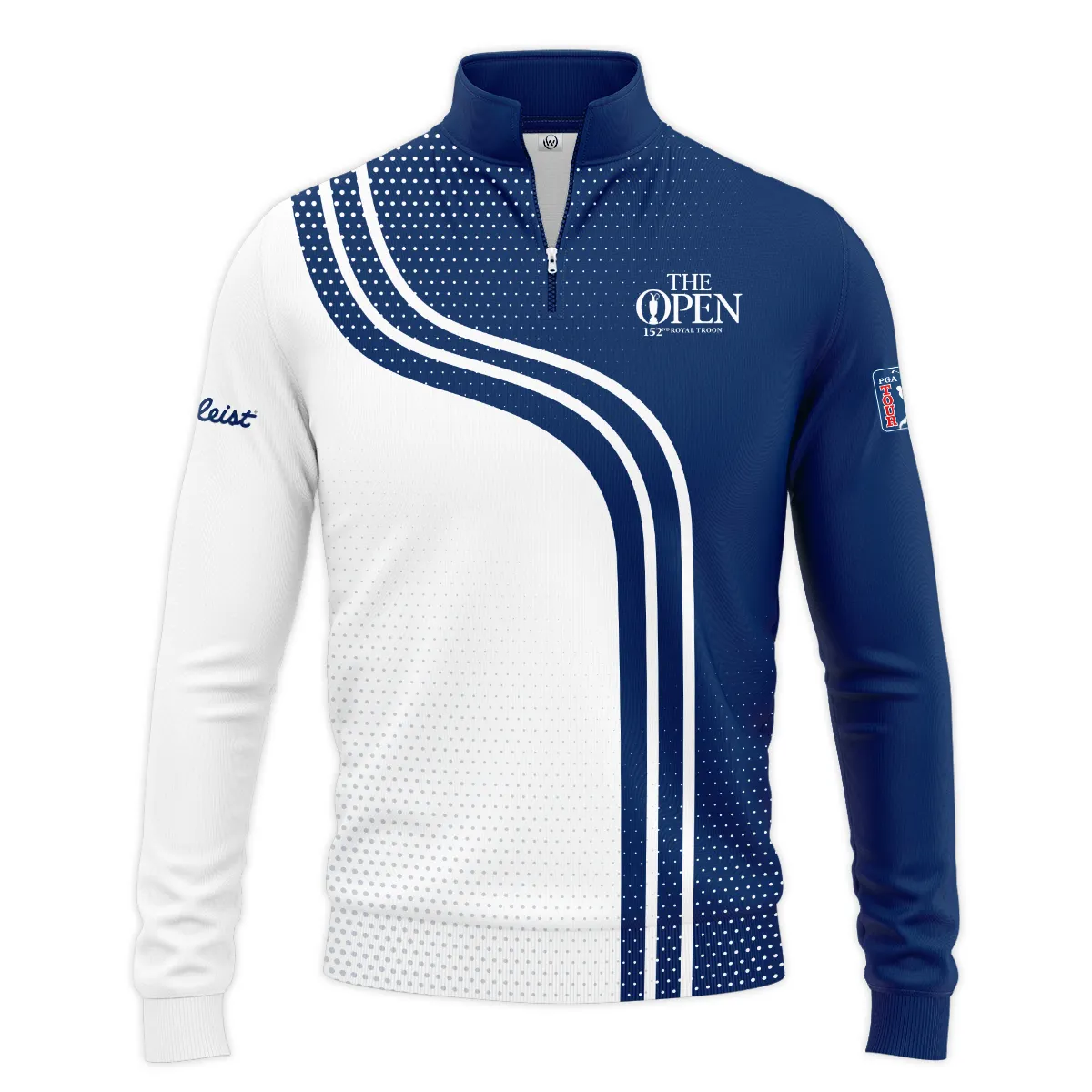 Golf Blue Mix White Sport 152nd Open Championship Pinehurst Titleist Zipper Hoodie Shirt All Over Prints QTTOP1806A1TLZHD