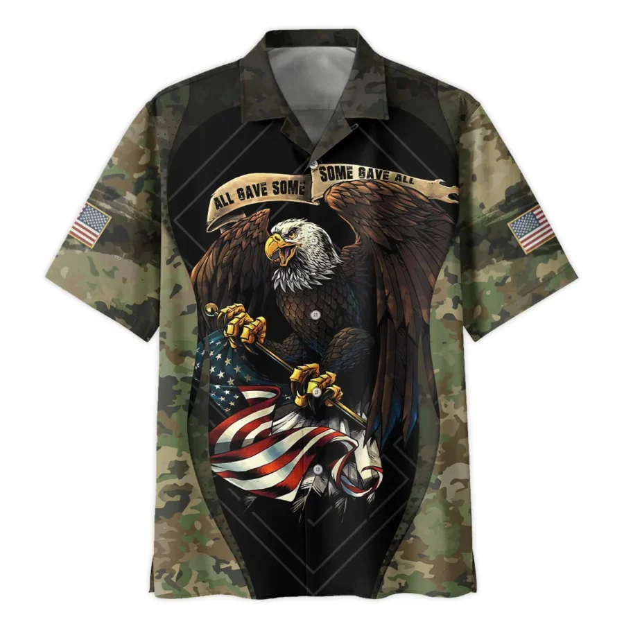 All Gave Some Duty Honor Country Custom Name U.S. Air Force All Over Prints Oversized Hawaiian Shirt