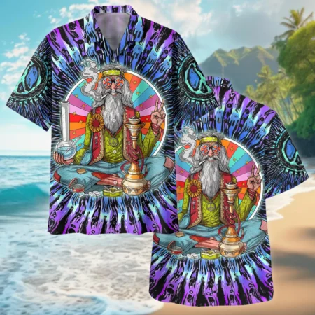 Hawaii Hippie Style All Over Prints Oversized Hawaiian Shirt