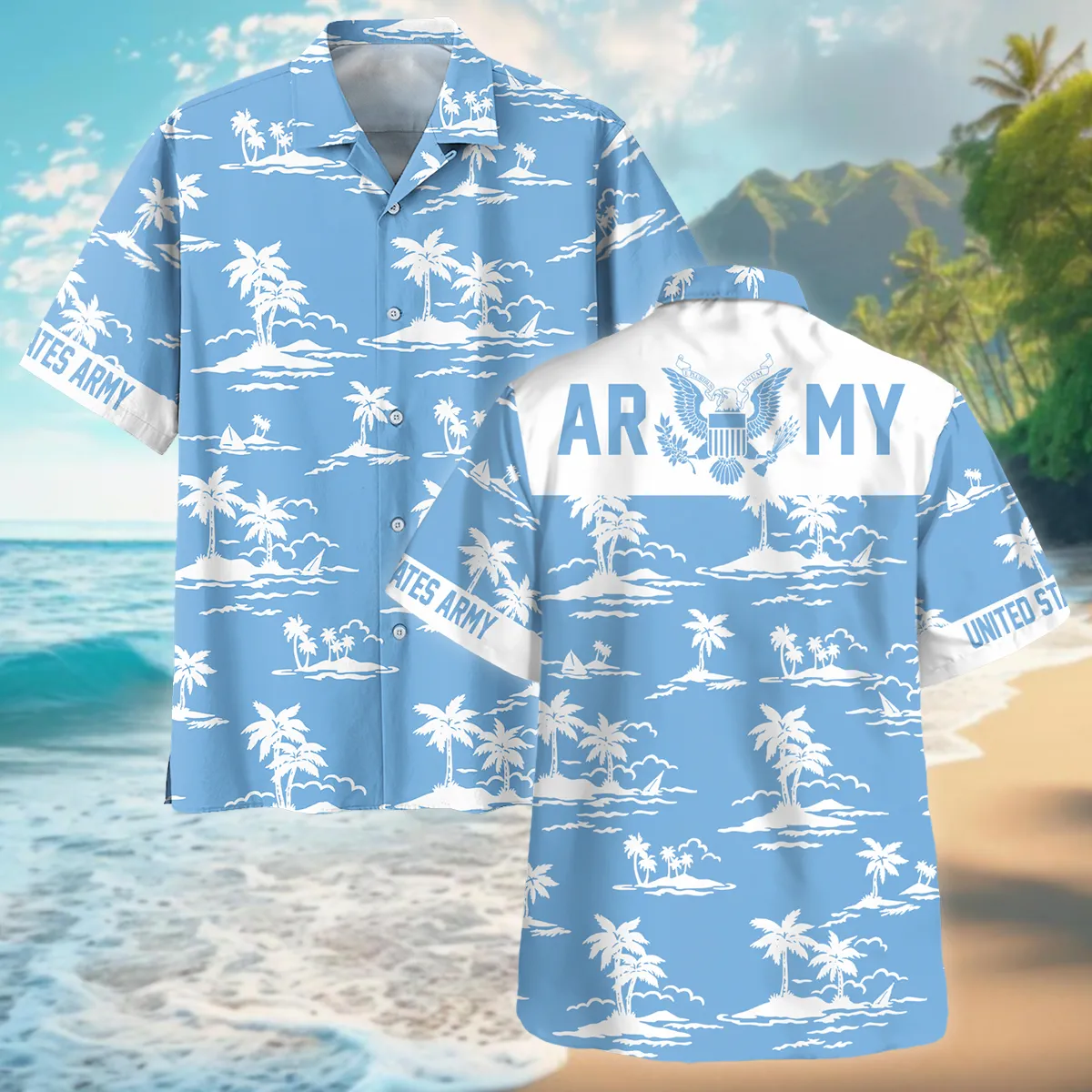 United States Armed Forces U.S. Army Oversized Hawaiian Shirt All Over Prints Gift Loves HBLVTR110524A01AMHW