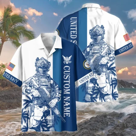 Hawaii Style Pattern U.S. Navy Beach Short All Over Prints Gift Loves