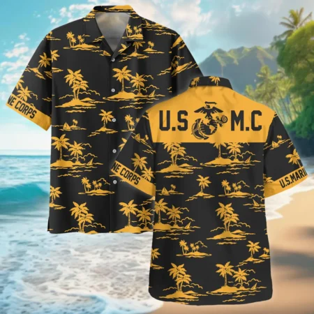 United States Armed Forces U.S. Marine Corps Oversized Hawaiian Shirt All Over Prints Gift Loves HBLVTR100524A01MC8HW