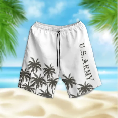 Hawaii Style Pattern U.S. Army Beach Short All Over Prints Gift Loves