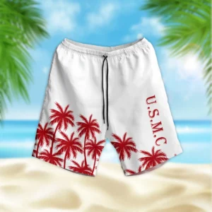 Hawaii Style Pattern U.S. Marine Corps Beach Short All Over Prints Gift Loves