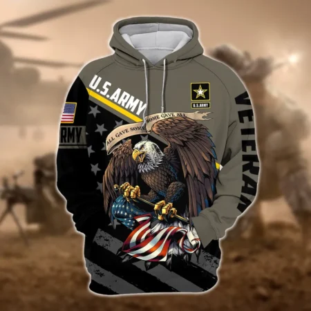 U.S. Army Veteran All Over Prints Zipper Hoodie Shirt Some Gave All Uniform Appreciation QT1906AMA145