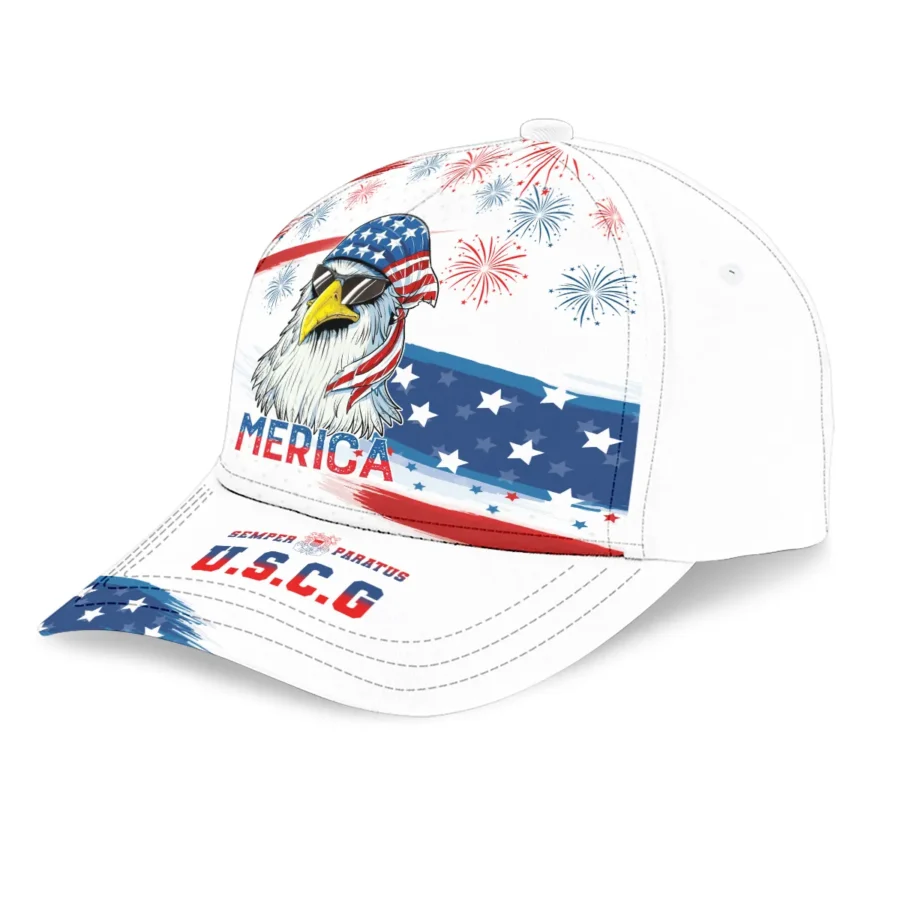 Independence Day Gift U.S. Coast Guard All over Print Cap