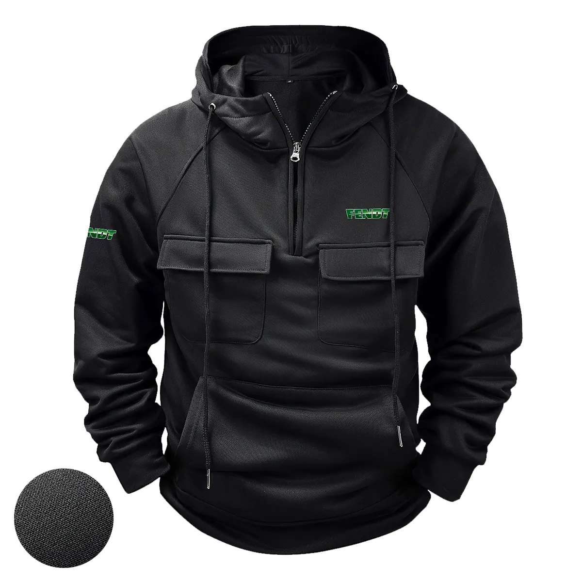 Special Release Farmer x Fendt Tractor Tactical Quarter Zip Hoodie BLF150724A15