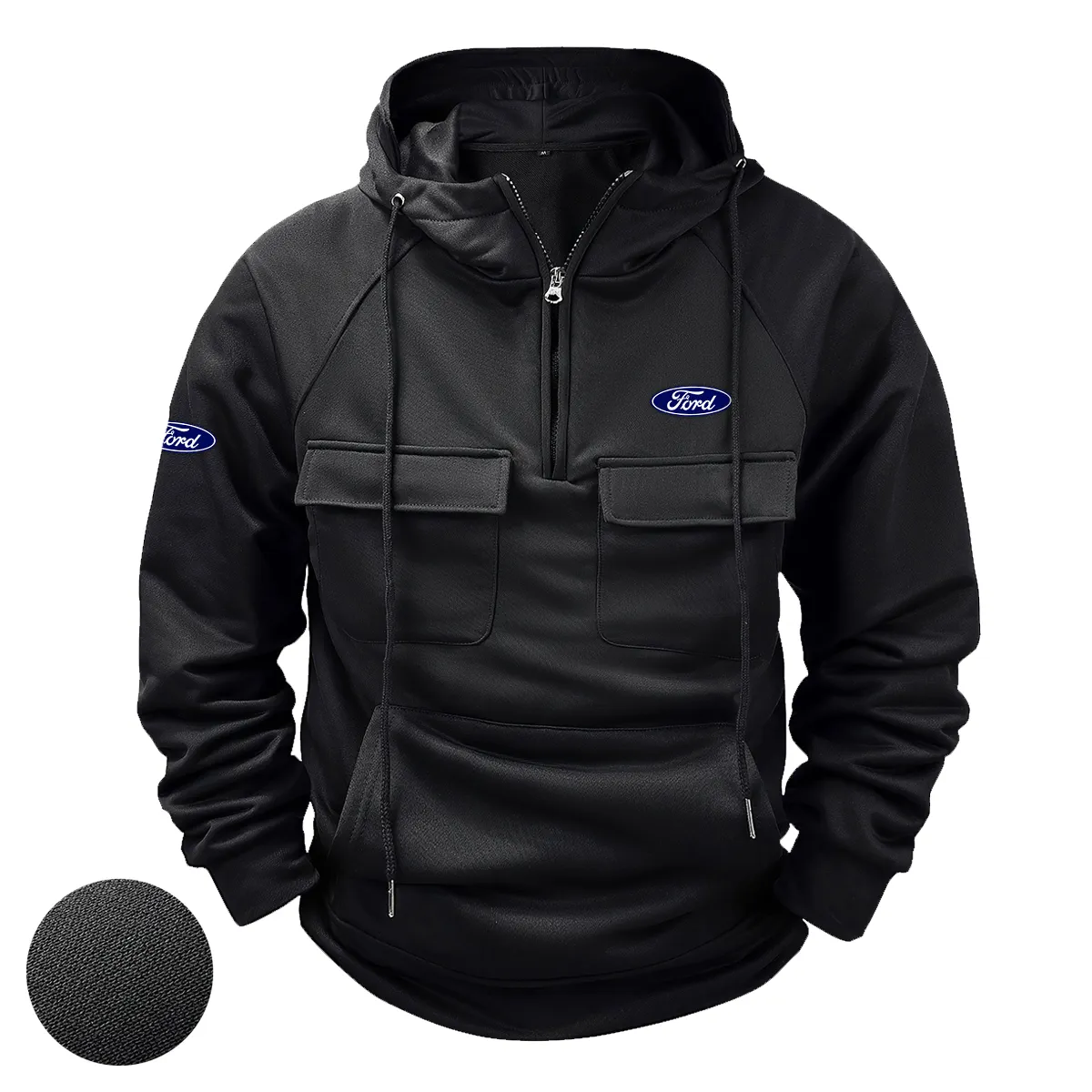 Special Release Farmer x Ford Tractor Tactical Quarter Zip Hoodie BLF150724A17