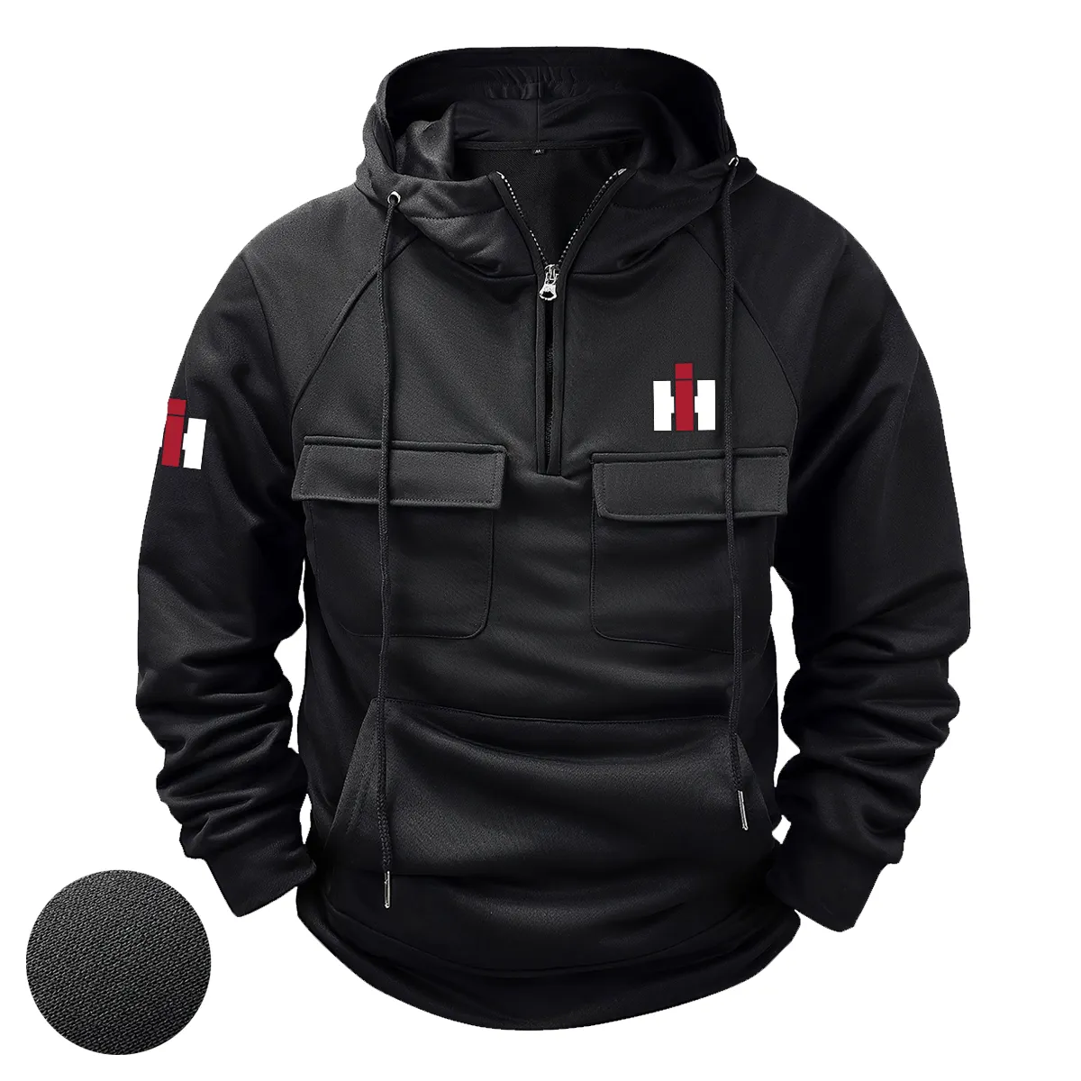 Special Release Farmer x International Harvester Tractor Tactical Quarter Zip Hoodie BLF150724A18