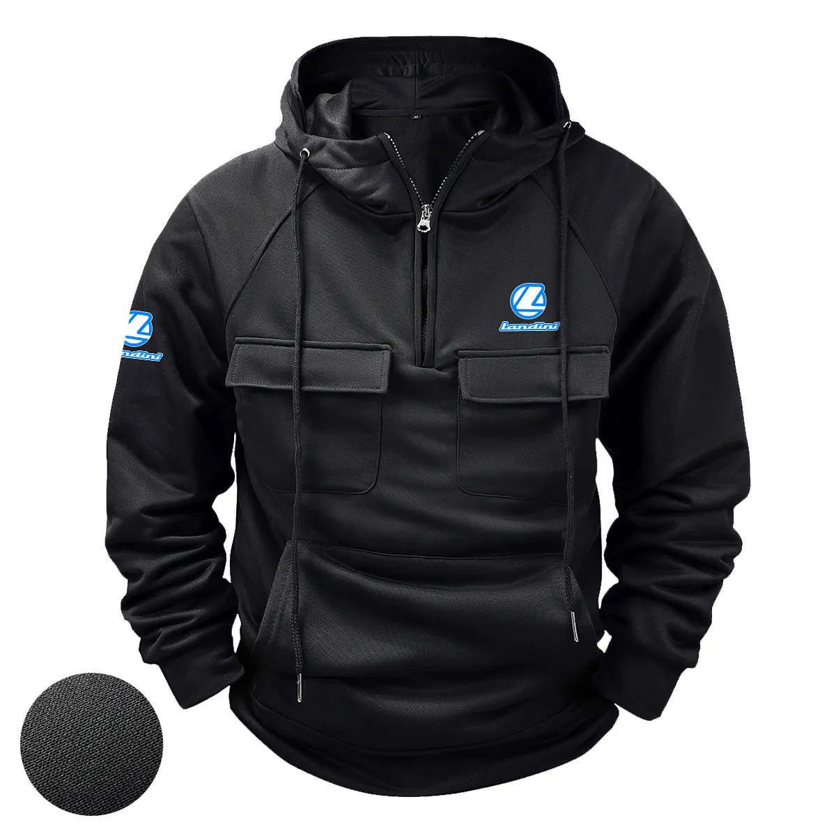 Special Release Farmer x Landini Tractor Tactical Quarter Zip Hoodie BLF150724A26