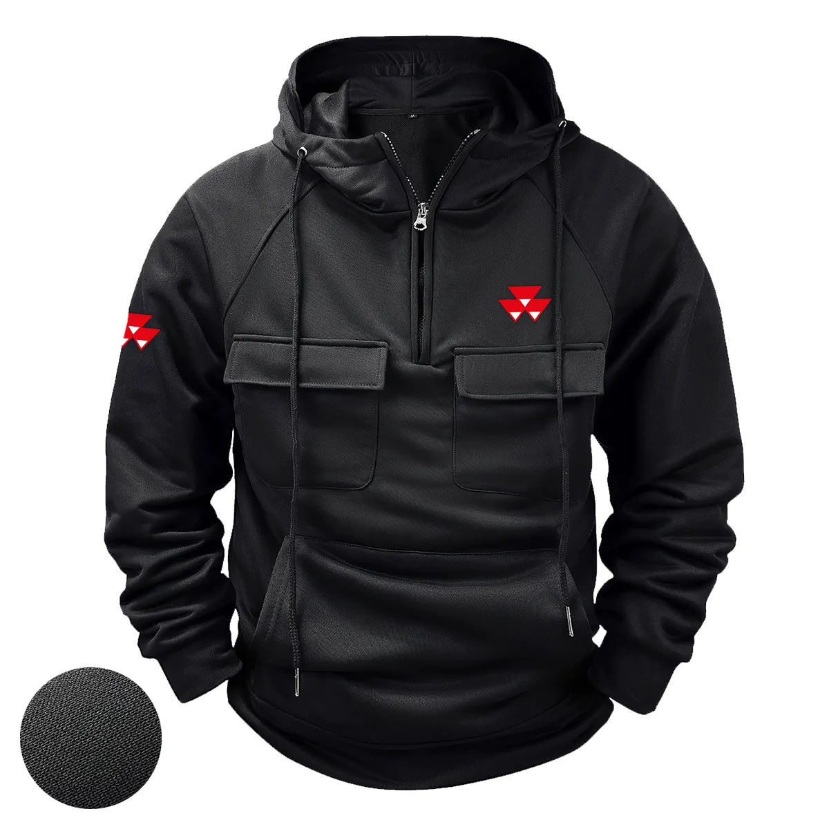 Special Release Farmer x Massey Tractor Tactical Quarter Zip Hoodie BLF150724A30