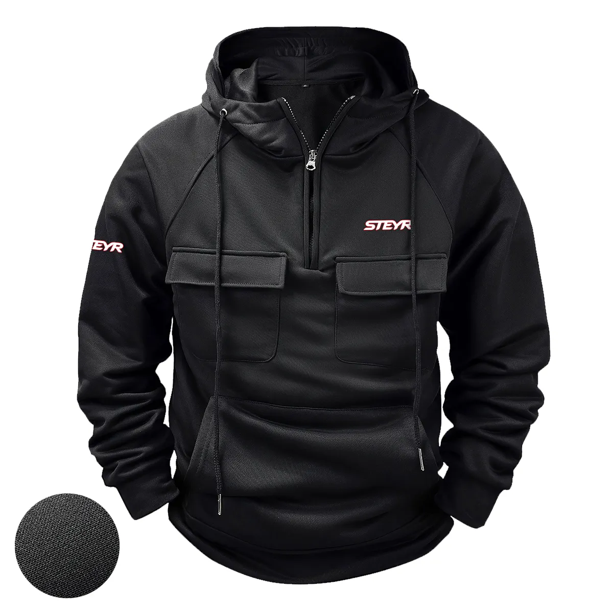 Special Release Farmer x Steyr Tractor Tactical Quarter Zip Hoodie BLF150724A37