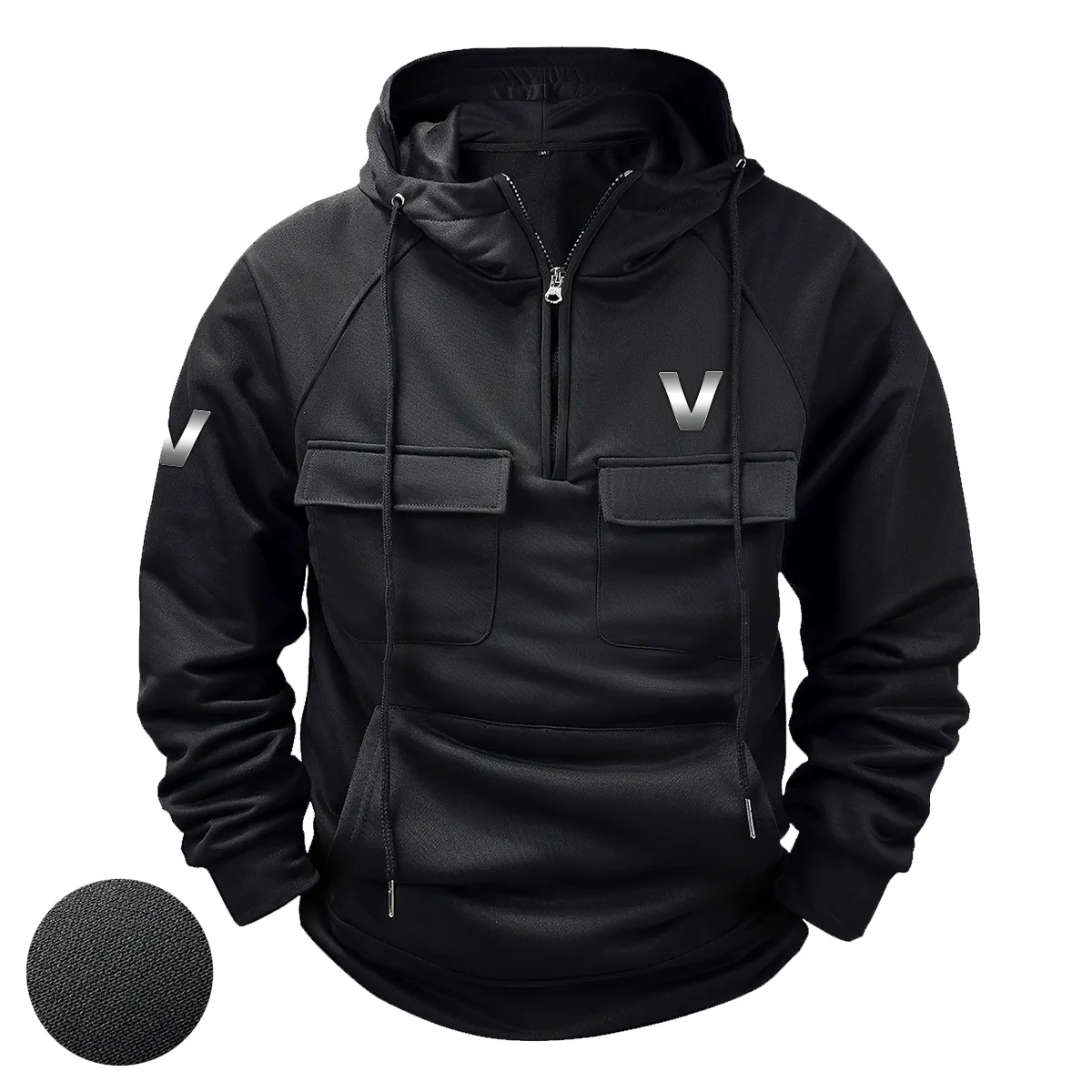 Special Release Farmer x Valtra Tractor Tactical Quarter Zip Hoodie BLF150724A42