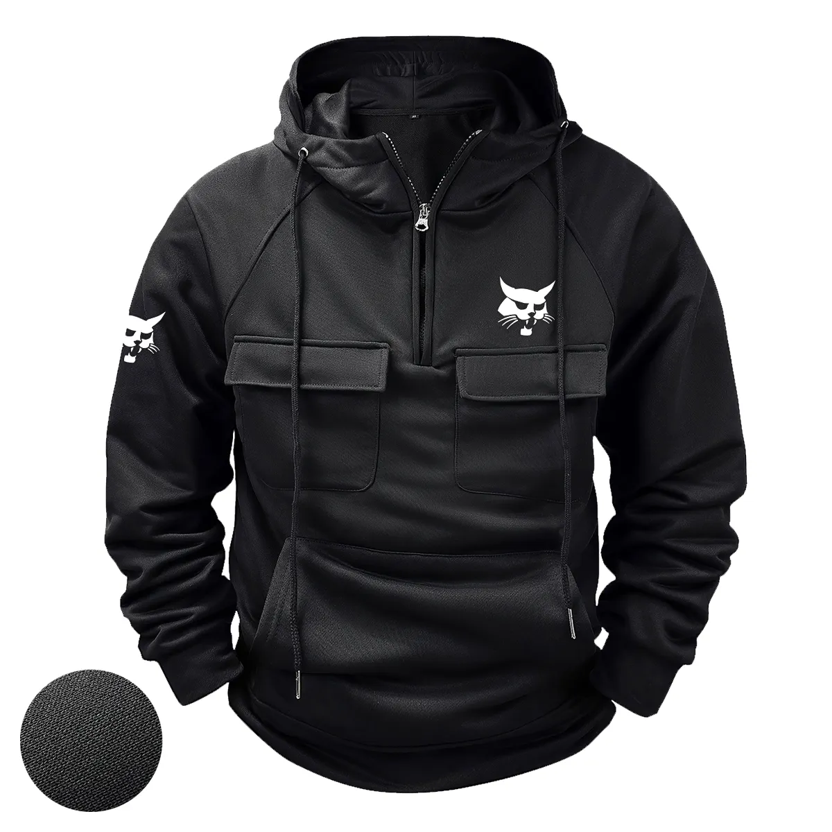 Special Release Farmer x Bobcat Tractor Tactical Quarter Zip Hoodie BLF150724A5