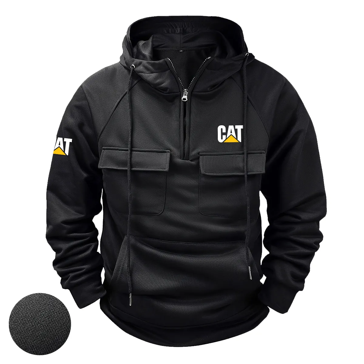 Special Release Farmer x Caterpillar Tractor Tactical Quarter Zip Hoodie BLF150724A8