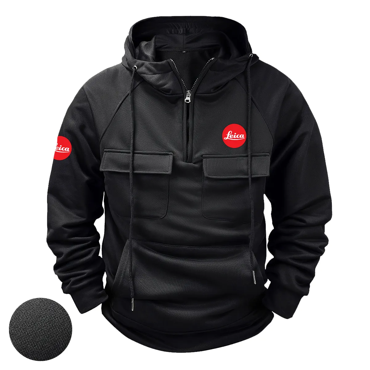 Special Release Nature Photography x Leica Brand Tactical Quarter Zip Hoodie BLNP170724A1LC