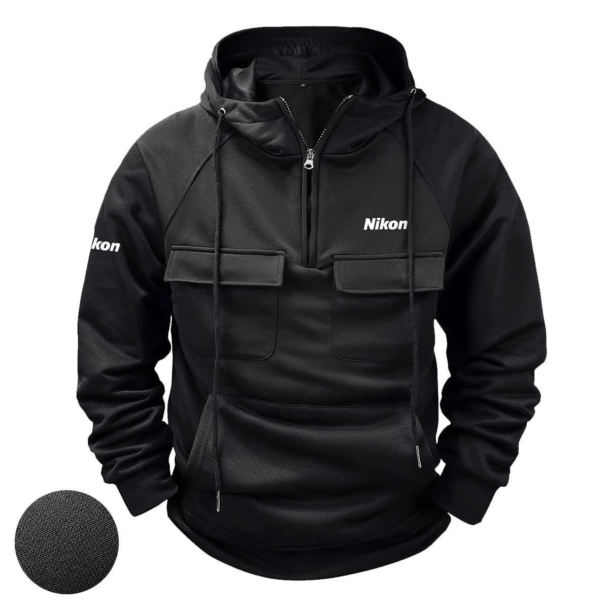 Special Release Nature Photography x Nikon Brand Tactical Quarter Zip Hoodie BLNP170724A1NK