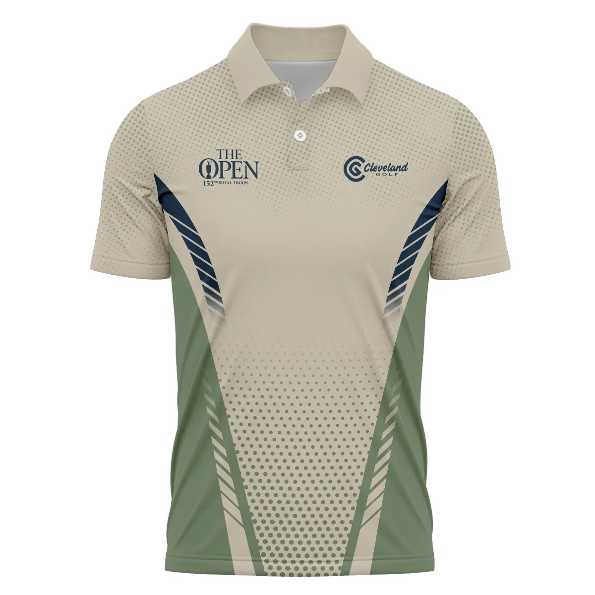 Special Release Tan Green Cleveland Golf Golf 152nd Open Championship Polo Shirt All Over Prints BLTOP090724A3CLEPL