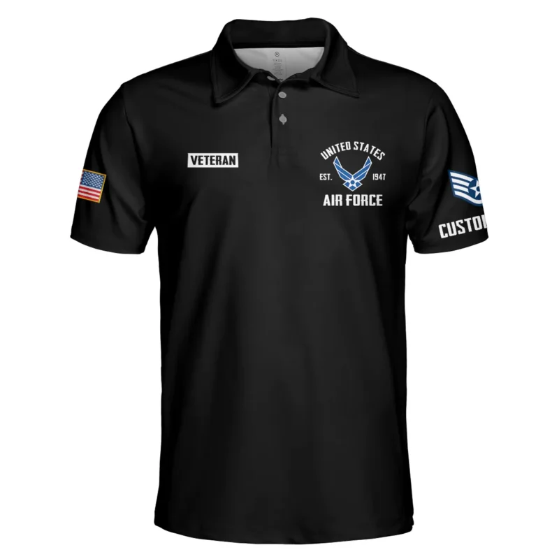 POW MIA All Gave Some Some Gave All Veteran U.S. Air Force Apparel All Over Prints BLVTR260724A1AF - Polo Shirt