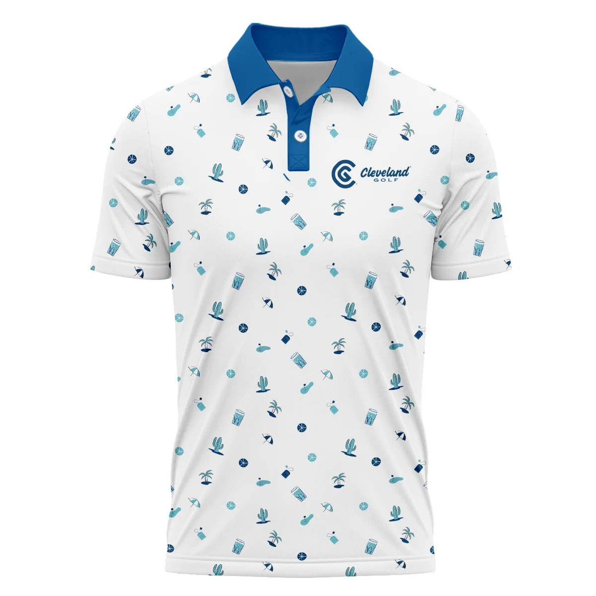 Brand Cleveland Golf Men Golf Sport White Background Polo Shirt All Over Prints HOBR060724A02CLEPL