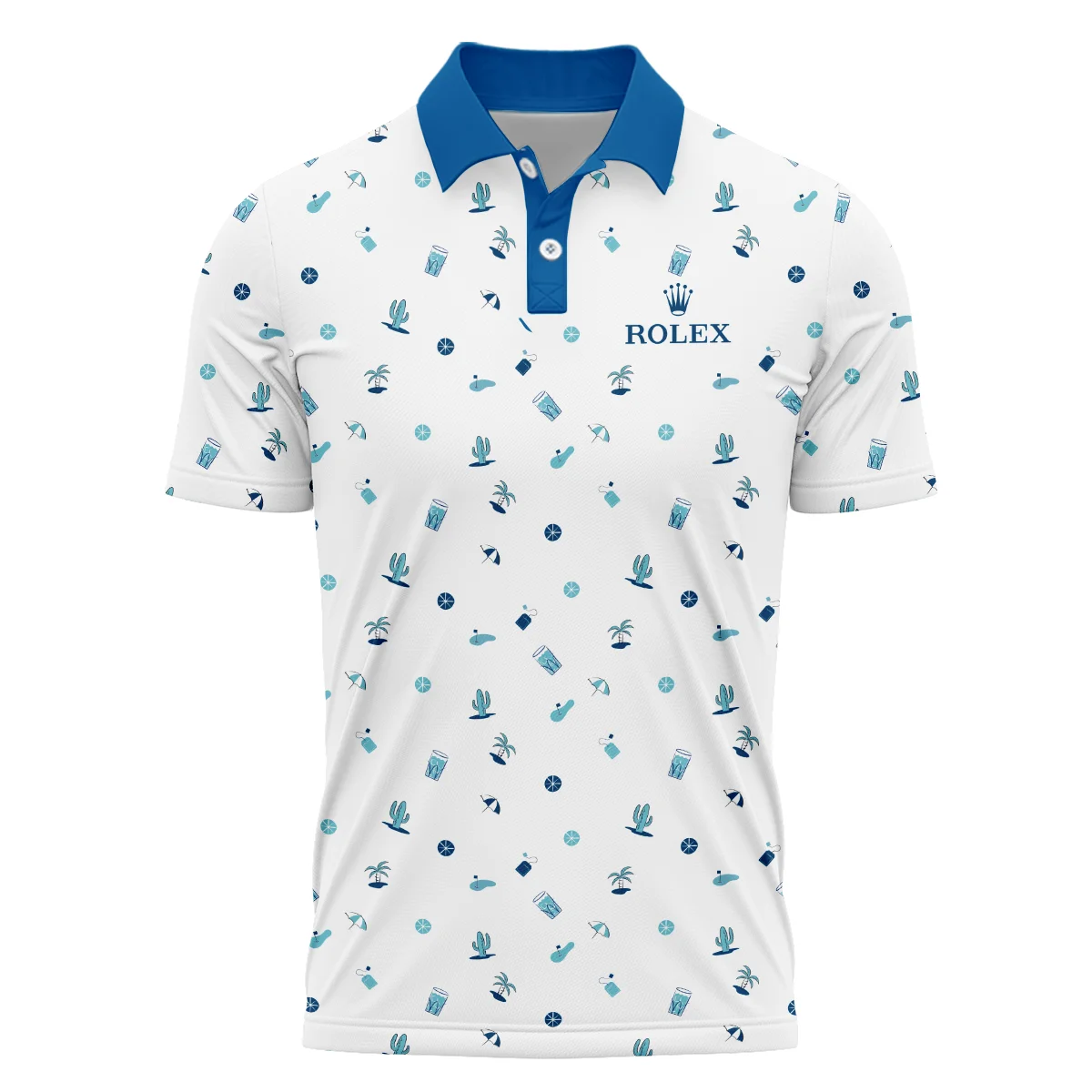 Brand Rolex Men Golf Sport White Background Polo Shirt All Over Prints HOBR060724A02ROXPL