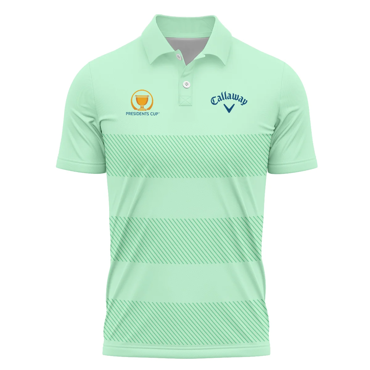 Presidents Cup Golf Lime Green Background Line Pattern  Callaway Polo Shirt All Over Prints HOPDC110724A01CLWPL