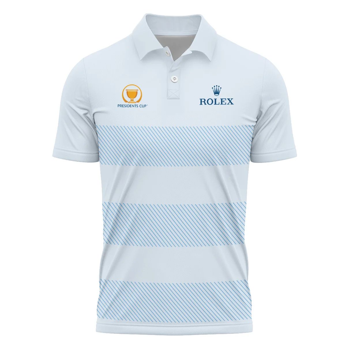 Presidents Cup Golf Light Blue Line Pattern Background Rolex Polo Shirt All Over Prints HOPRC100724A02ROXPL