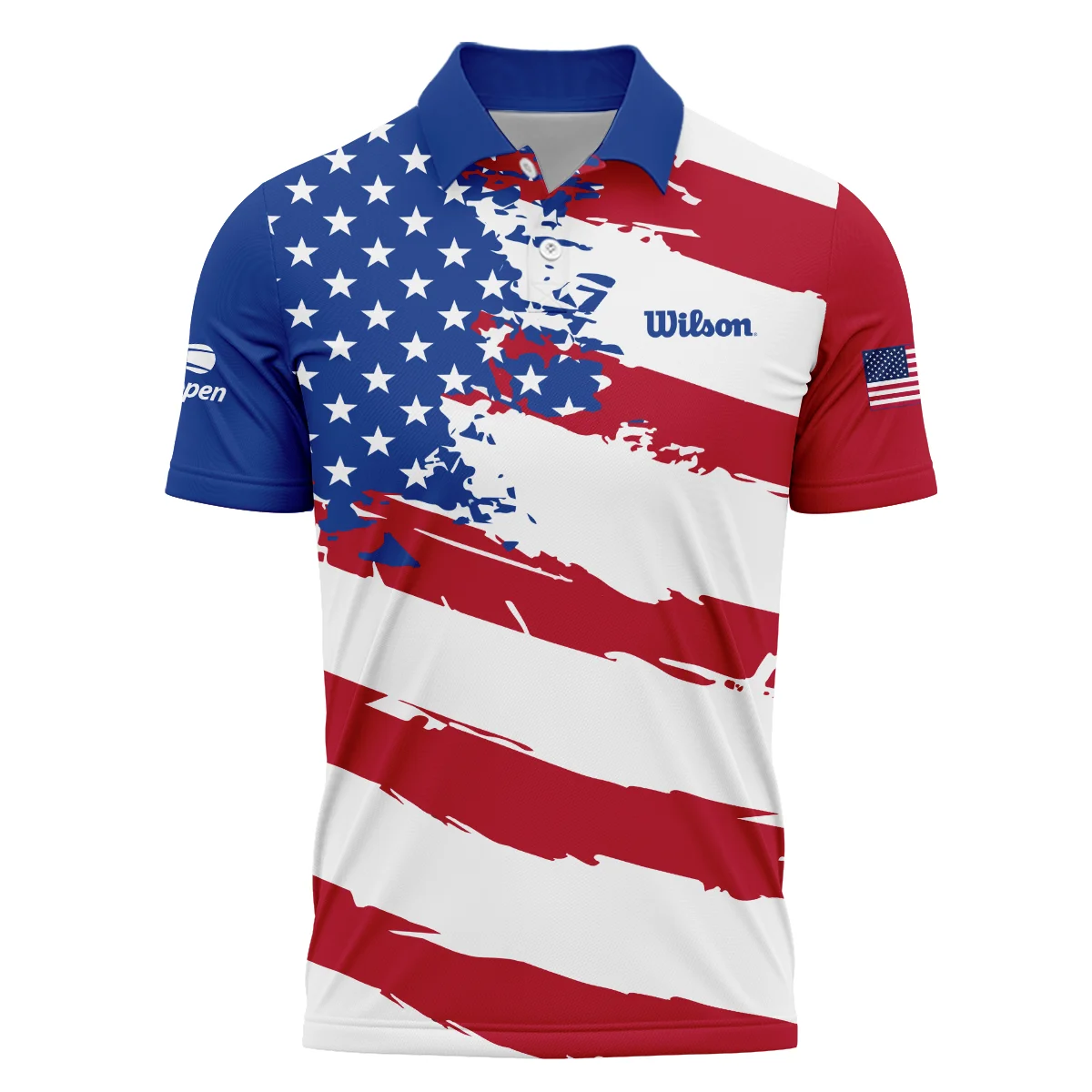 Sport Wilson US Open Tennis Polo Shirt All Over Prints HOTN060724A1WSPL