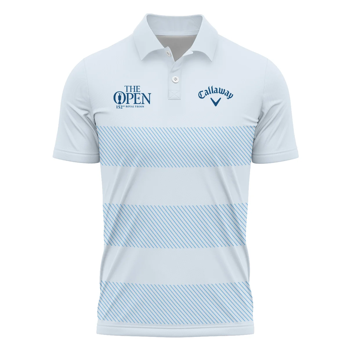 Special Release Callaway 152nd Open Championship Light Blue Background Line Pattern Polo Shirt All Over Prints HOTOP100724A01CLWPL