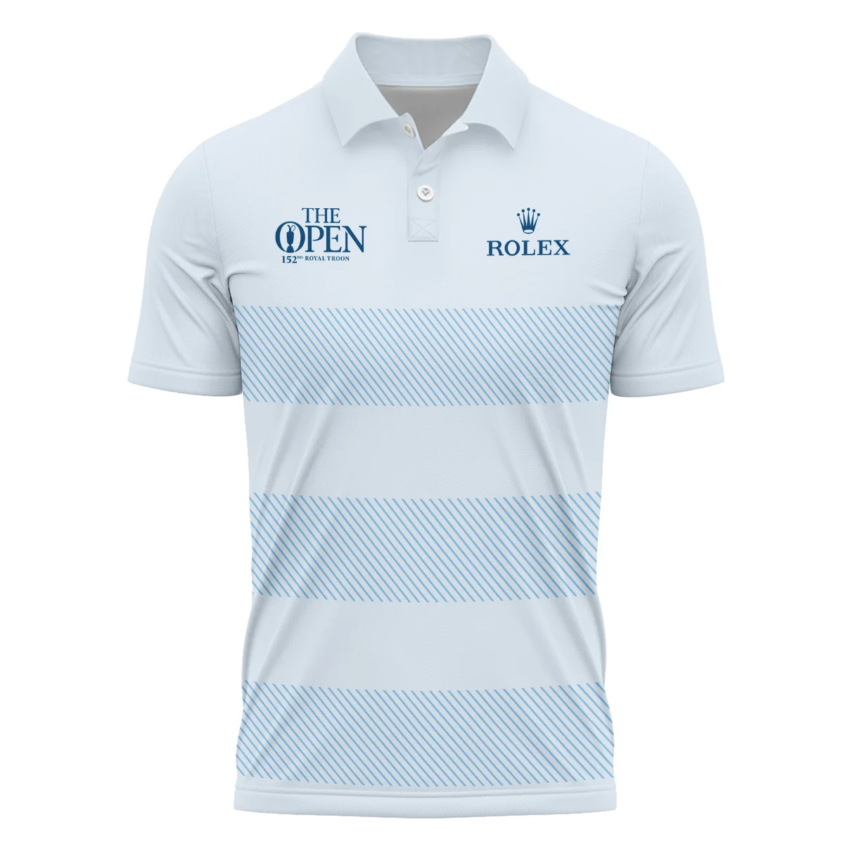 Special Release Rolex 152nd Open Championship Light Blue Background Line Pattern Polo Shirt All Over Prints HOTOP100724A01ROXPL