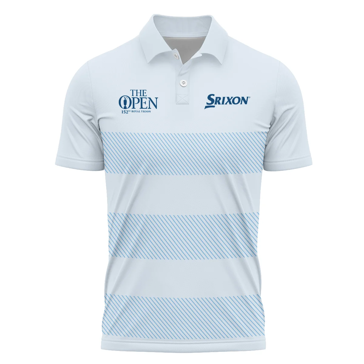 Special Release Srixon 152nd Open Championship Light Blue Background Line Pattern Polo Shirt All Over Prints HOTOP100724A01SRIPL