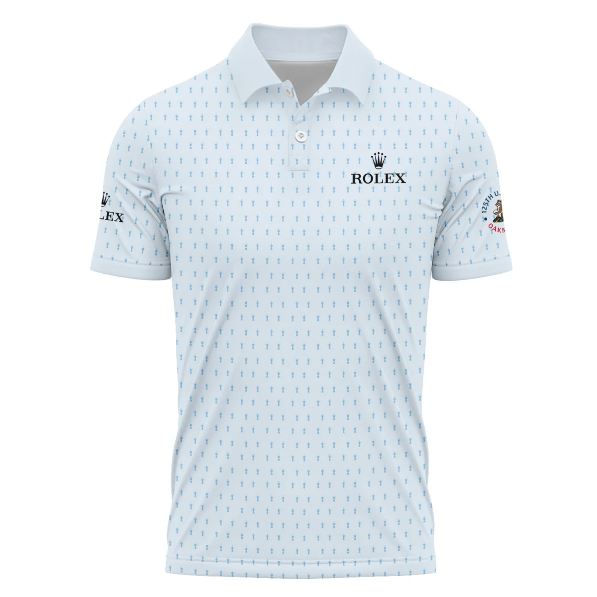 Special Release Light Blue Rolex 125th U.S. Open Oakmont Polo Shirt All Over Prints QTUSM8724A2ROXPL