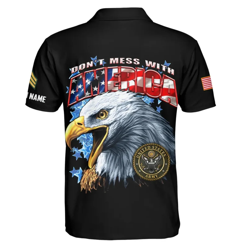 Dont Mess With America Veteran U.S. Army Apparel All Over Prints BLVTR240724A1AM - Polo Shirt