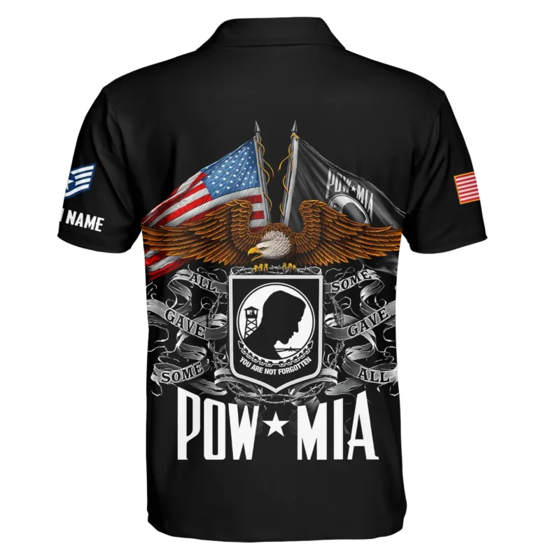 POW MIA All Gave Some Some Gave All Veteran U.S. Air Force Apparel All Over Prints BLVTR260724A1AF - Polo Shirt