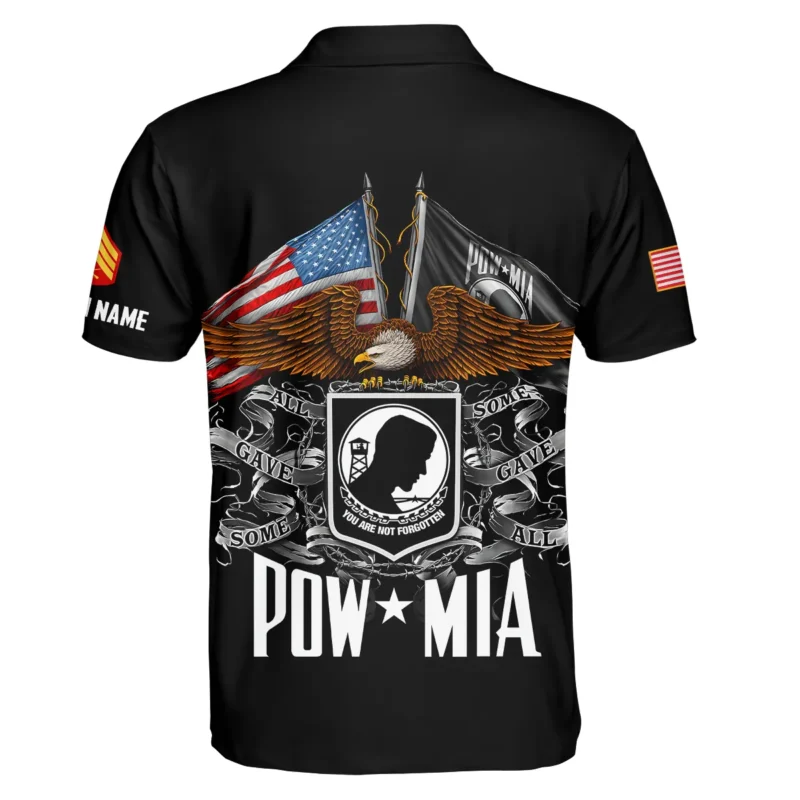 POW MIA All Gave Some Some Gave All Veteran U.S. Marine Corps Apparel All Over Prints BLVTR260724A1MC - Polo Shirt