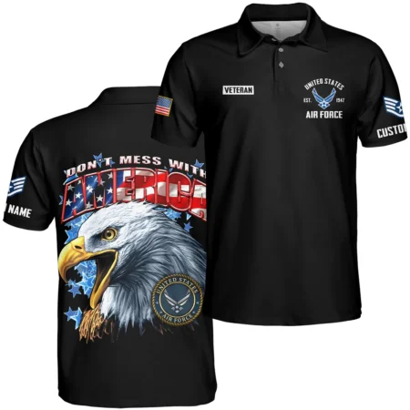 Dont Mess With America Veteran U.S. Air Force Apparel All Over Prints BLVTR240724A1AF - Polo Shirt