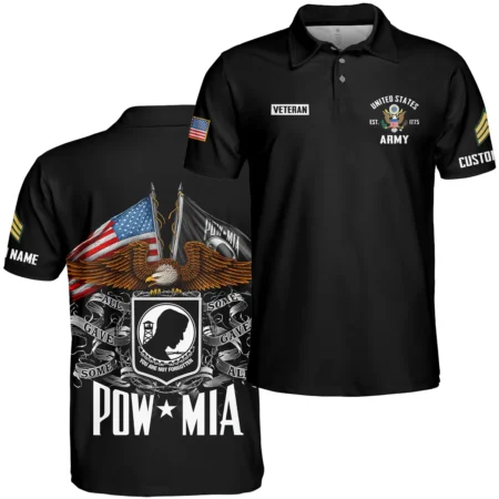 POW MIA All Gave Some Some Gave All Veteran U.S. Army Apparel All Over Prints BLVTR260724A1AM - Polo Shirt