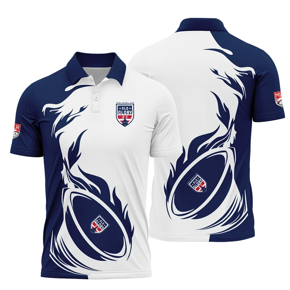 Rugby Fire Color Polo Old Glory DC Major League Rugby All Over Prints QTRB200724A1DCPL