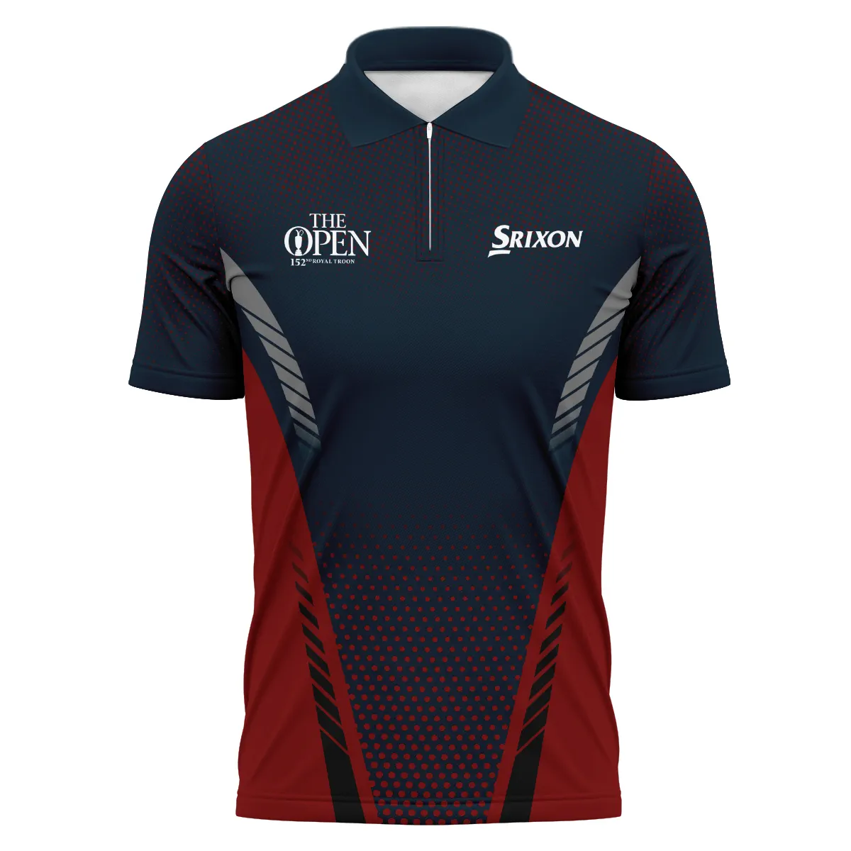 Special Release Dark Blue Red Srixon Golf 152nd Open Championship Zipper Polo Shirt All Over Prints BLTOP090724A2SRIZPL