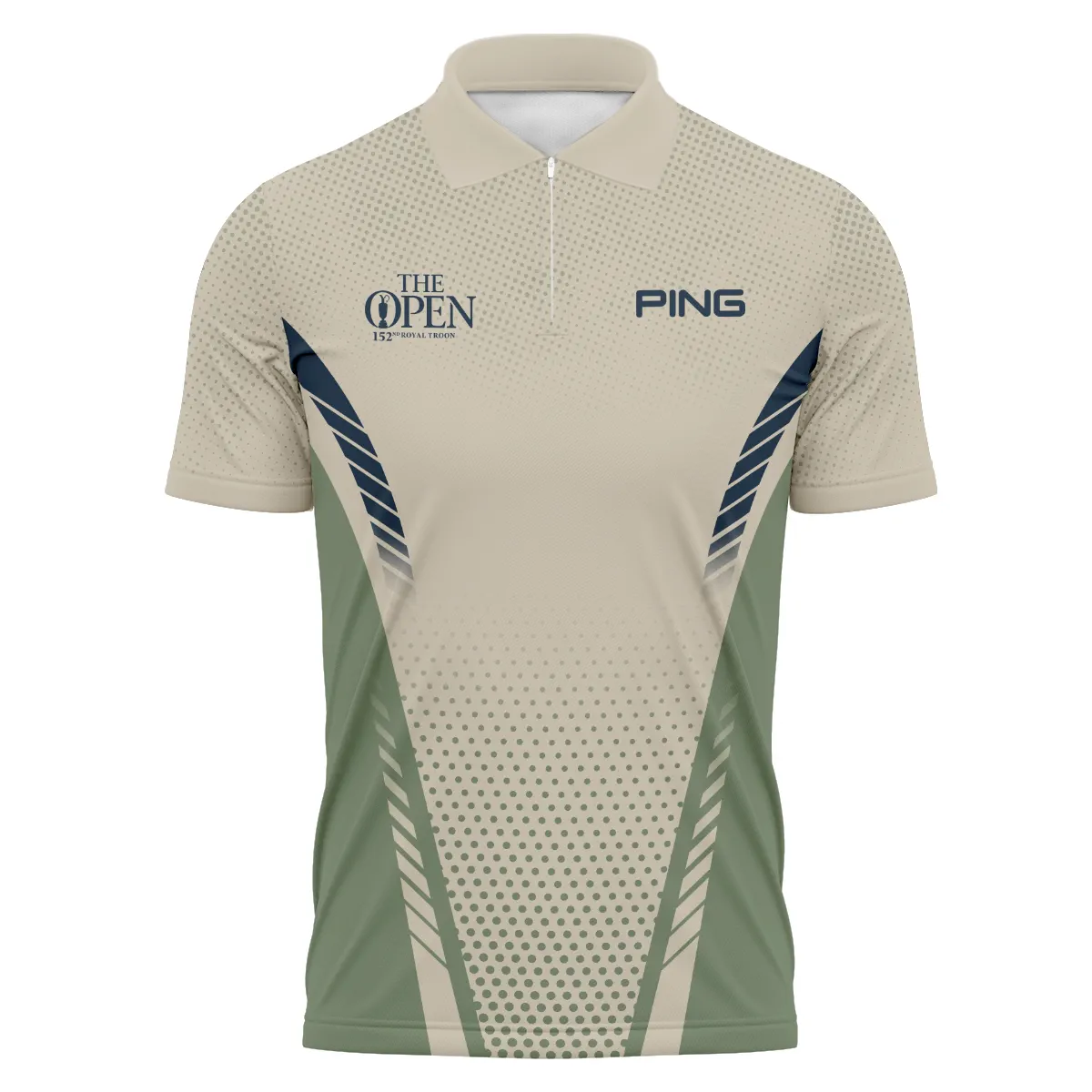 Special Release Tan Green Ping 152nd Open Championship Zipper Polo Shirt All Over Prints BLTOP090724A3PIZPL