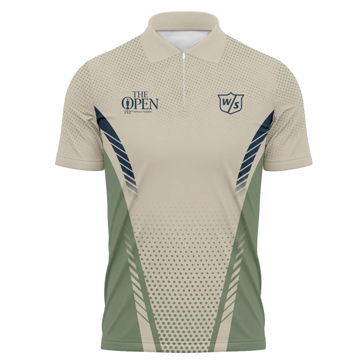 Special Release Tan Green Wilson Staff Golf 152nd Open Championship Zipper Polo Shirt All Over Prints BLTOP090724A3WSZPL