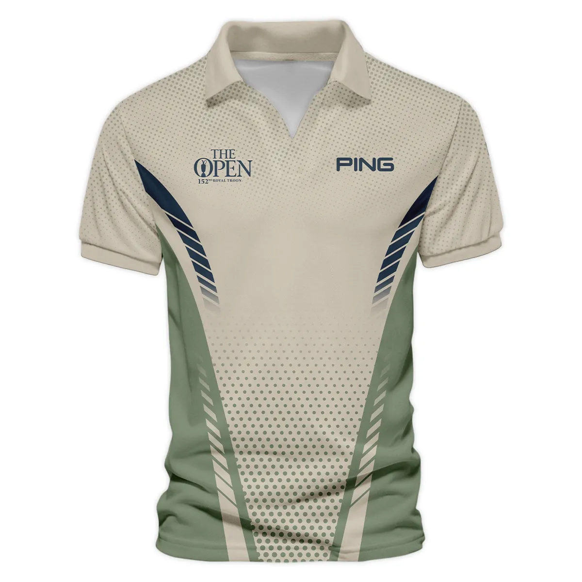 Special Release Tan Green Ping 152nd Open Championship Vneck Polo Shirt All Over Prints  BLTOP090724A3PIZVPL