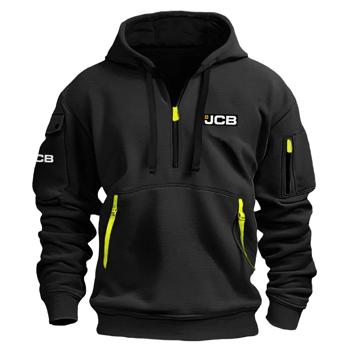 Special Release Farmer x JCB Tractor Fashion Hoodie Half Zipper BLF150724A20