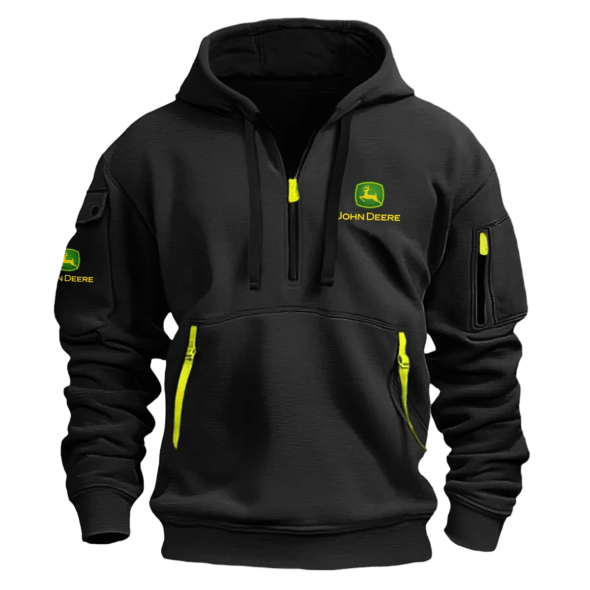 Special Release Farmer x John Deere Tractor Fashion Hoodie Half Zipper BLF150724A22