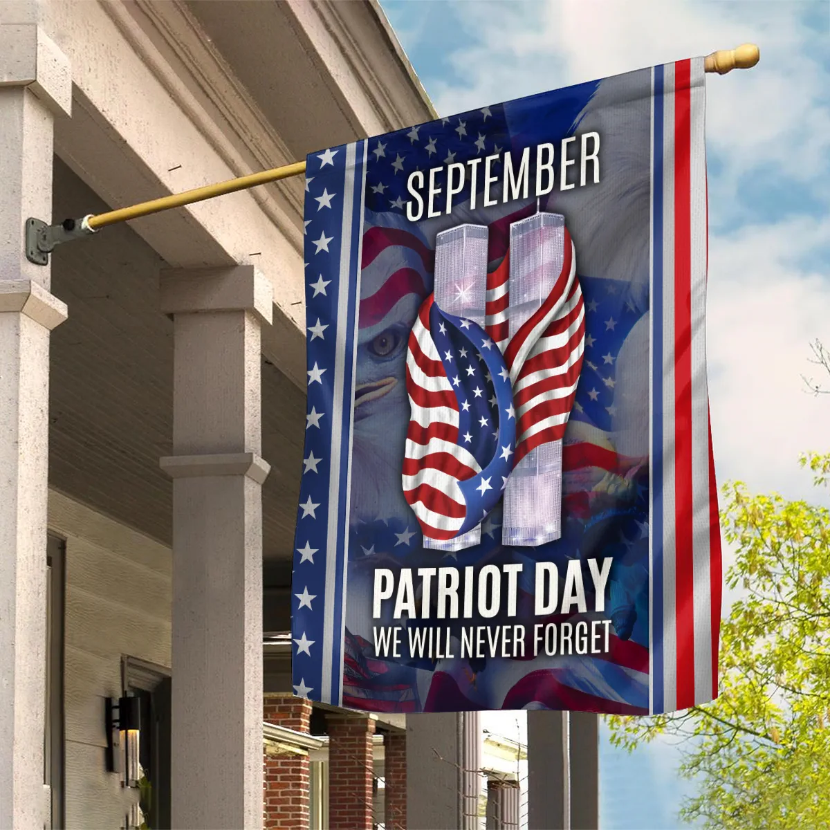 Never Forget September 11 Patriot Day Flag BLFF200724A4