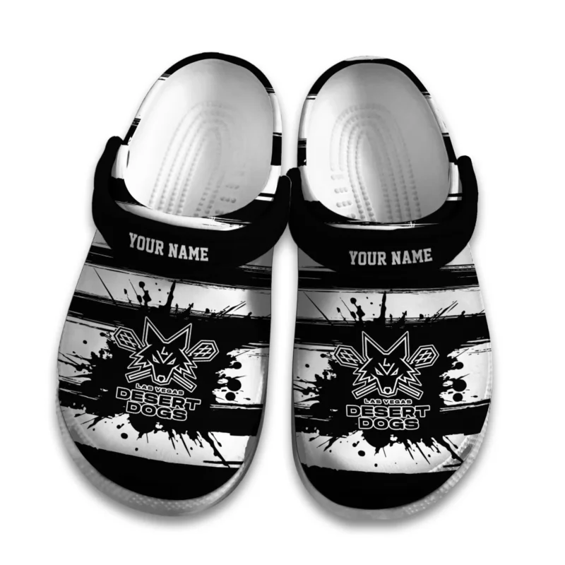 Personalized Brush Pattern Las Vegas Desert Dogs Classic Crocs All Over Print HONLL300724C01LVD