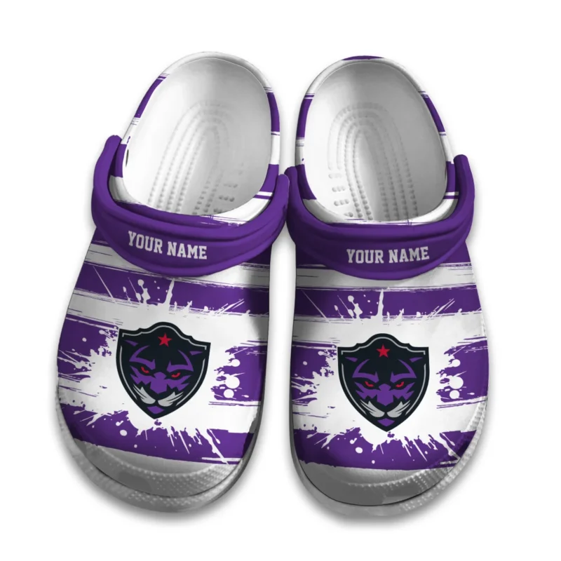 Personalized Brush Pattern Panther City Lacrosse Classic Crocs All Over Print HONLL300724C01PCL