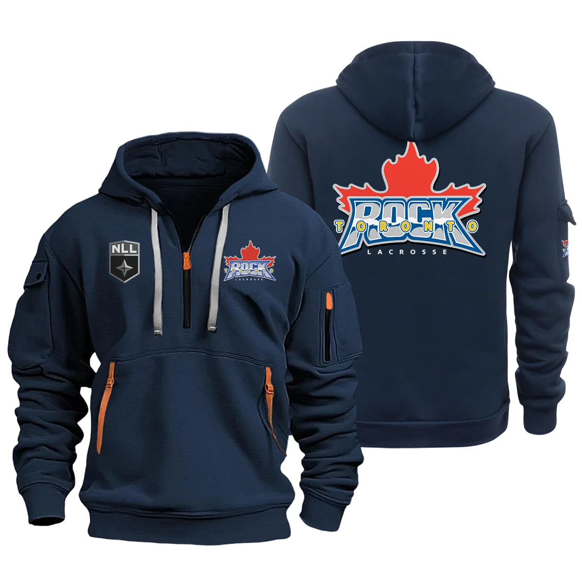 Gift For Fans Toronto Rock Hoodie Half Zipper National Lacrosse League HONLL250724A01TOR