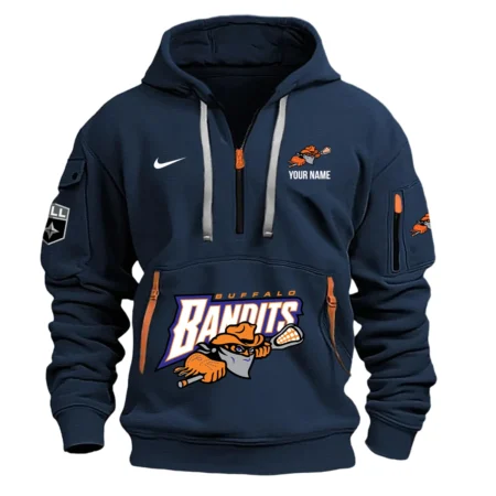 Nike Buffalo Bandits Hoodie Half Zipper National Lacrosse League HONLL290724A01BUFNK